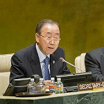 Ban Ki-moon. Photographer: UN/Rick Bajormas